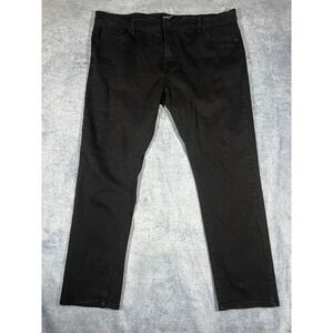 Kenneth Cole New York Mens Regular Fit Black Jeans Straight Leg Size 40x30